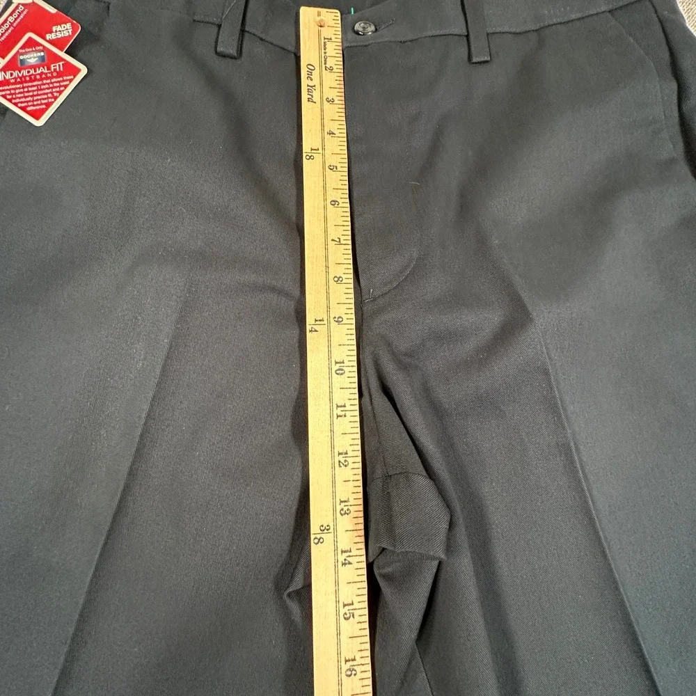 Dockers Original Khaki Pants Mens 36x34 Navy Classic Fit Flat Front Chinos NEW
